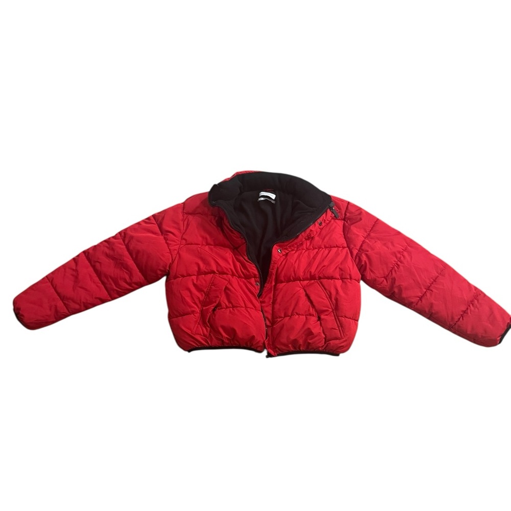 Urban Outfitters Vibrant Red Puffer Jacket